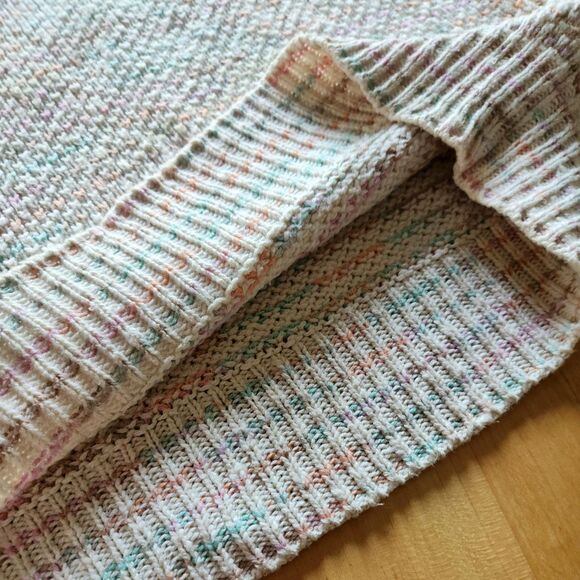 1930s Vintage Short Sleeve Knit Pastel Sweater: WW2 Era Womens Jumper, S/M - Picture 8 of 11